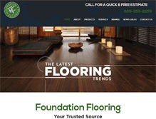 Tablet Screenshot of foundationfloors.com